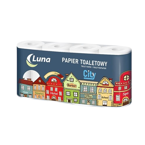 Papier toaletowy Luna City 8 rolek | biuroweokazje.pl | Sprawdź ofertę!