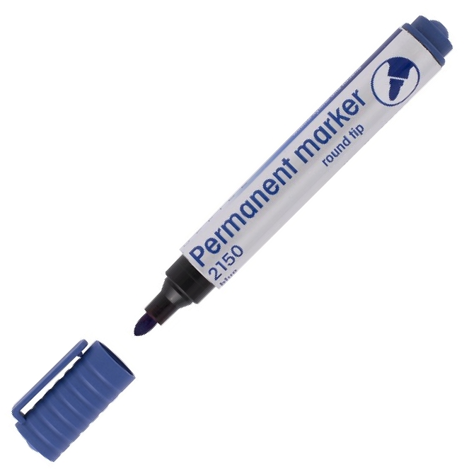 Marker eko niezmywalny 2150 niebieski okrągły drect | biuroweokazje.pl | Kup pewnie!
