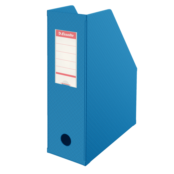 Pojemnik na czasopisma Esselte składany kolor vivida niebieski | biuroweokazje.pl | Działaj teraz!