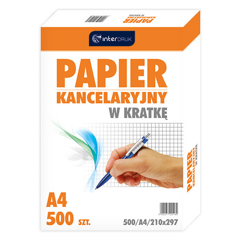 Papier kancelaryjny A4 kratka zestaw 500 sztuk | biuroweokazje.pl | Kup bez ryzyka!