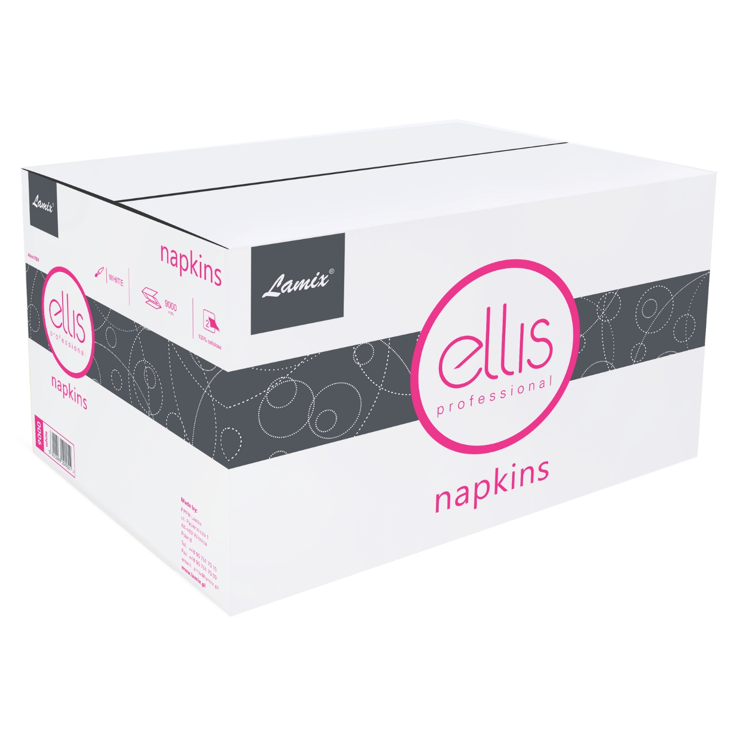 Serwetki białe ellis napkins zestaw 9000 sztuk. | biuroweokazje.pl | Sprawdź ofertę!