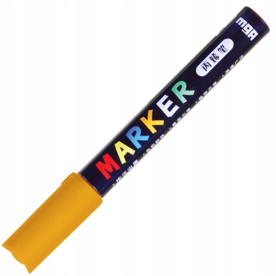 Marker akrylowy mg 1-2 mm jasnożółty | biuroweokazje.pl | Zamów szybko!