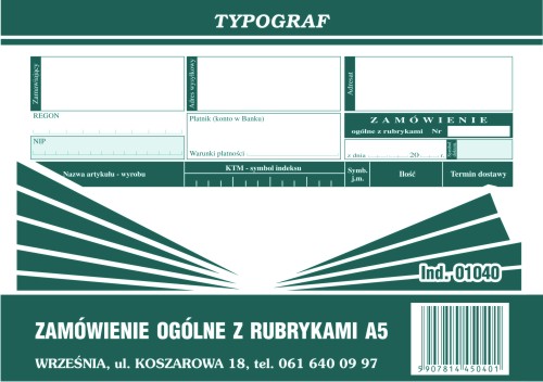 Druk zamówienie A5 Typograf do biura | biuroweokazje.pl | Działaj teraz!