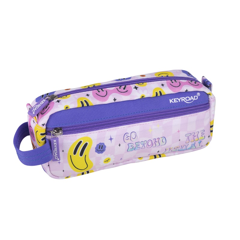 Piórnik saszetka KEYROAD, 21,5x9 x 5,5 cm, Smile | biuroweokazje.pl | Weź zanim zniknie!