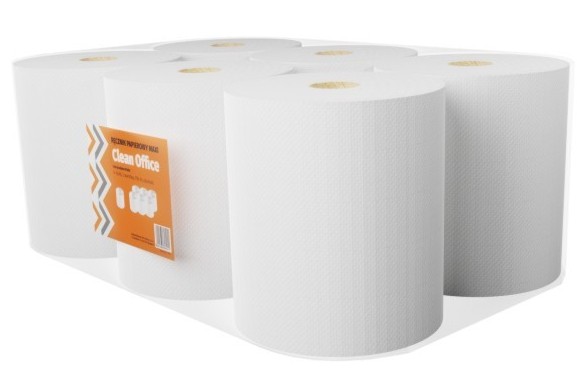 Ręcznik papierowy maxi Clean Office 6 rolek | biuroweokazje.pl | Działaj śmiało!