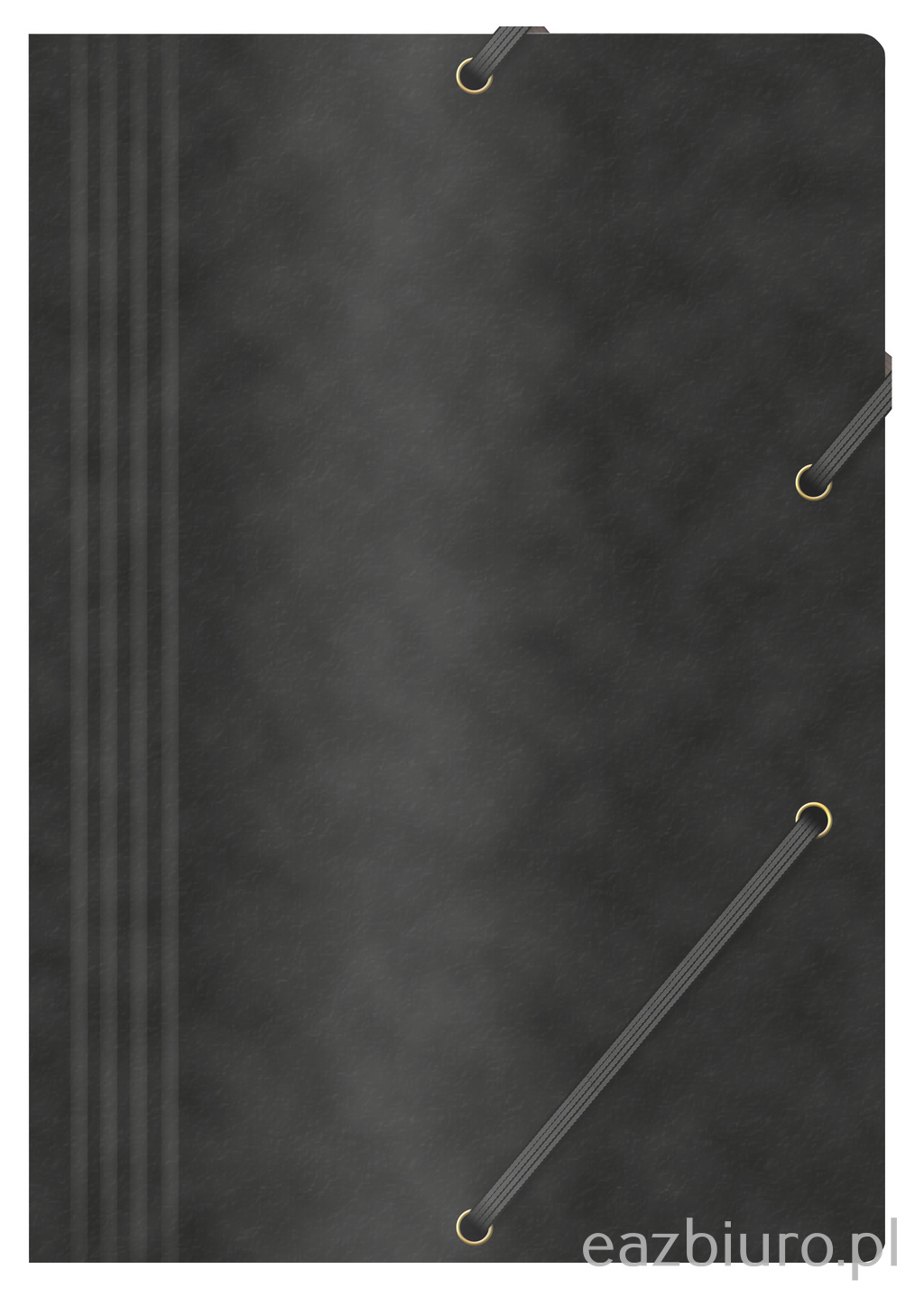 Teczka z gumką Office Products, preszpan, A4, 390gsm, 3-skrzydłowa, czarna | biuroweokazje.pl | Zamów natychmiast!