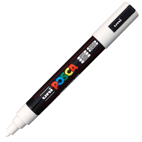 Pc-5 m biały marker posca uni do biura | biuroweokazje.pl | Kup w promocji!