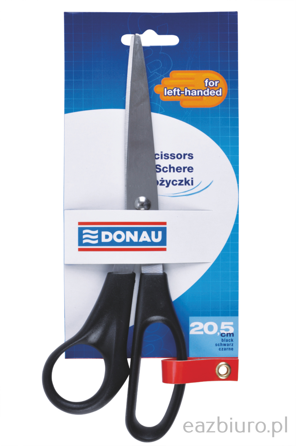 Nożyczki biurowe Donau DLa leworęcznych 20,5 cm | biuroweokazje.pl | Działaj śmiało!