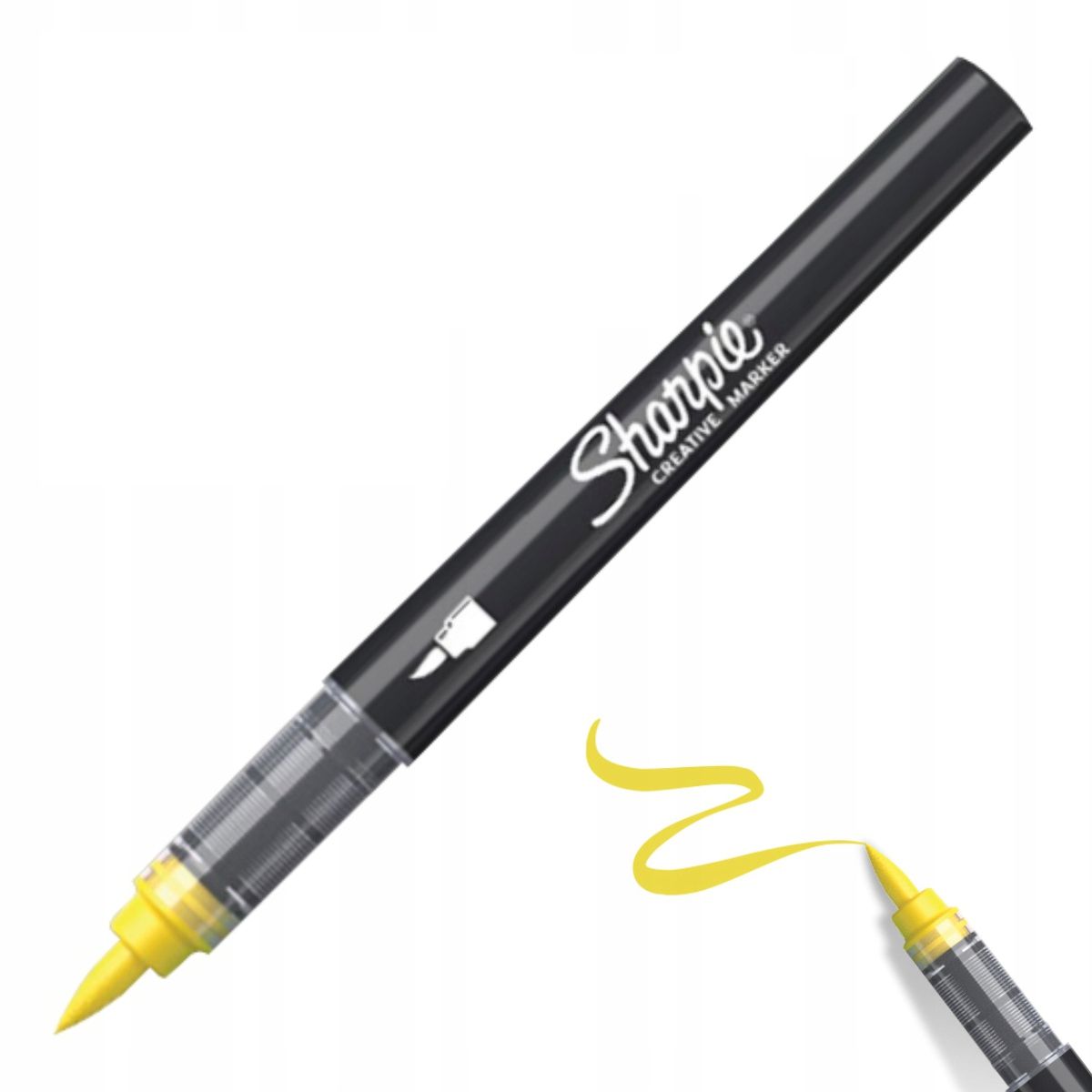 Sharpie kreatywny marker akrylowy brushpen yellow (żółty) | biuroweokazje.pl | Zamów natychmiast!