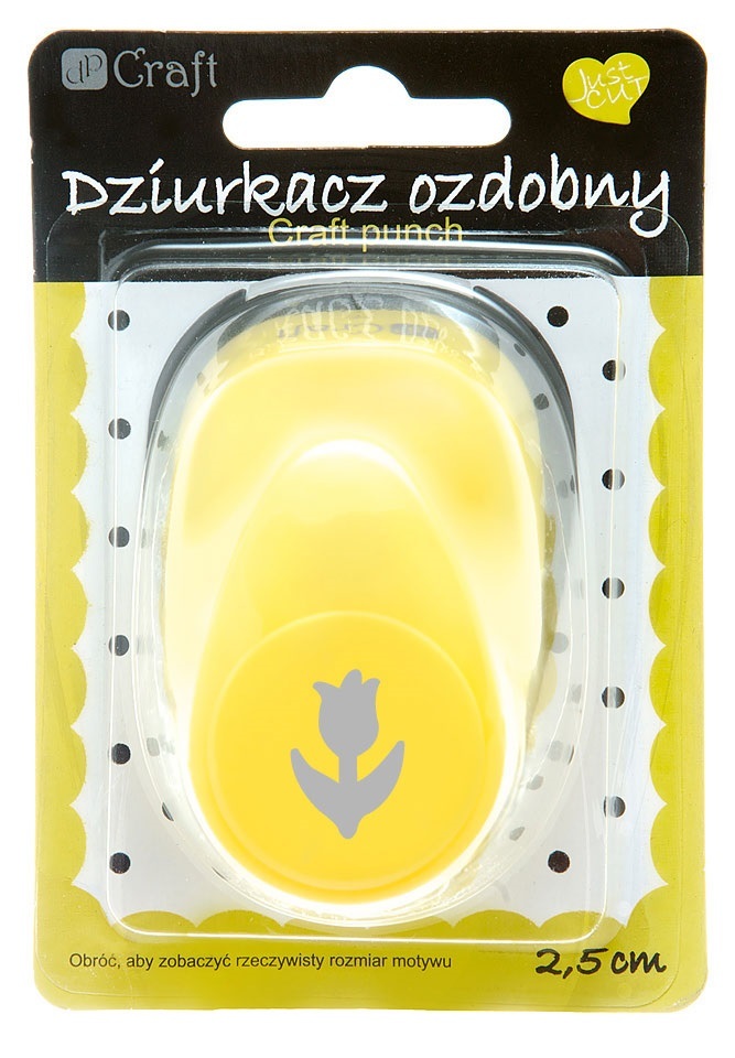 Dziurkacz ozdobny 2,5 cm tulipan 2 | biuroweokazje.pl | Działaj śmiało!