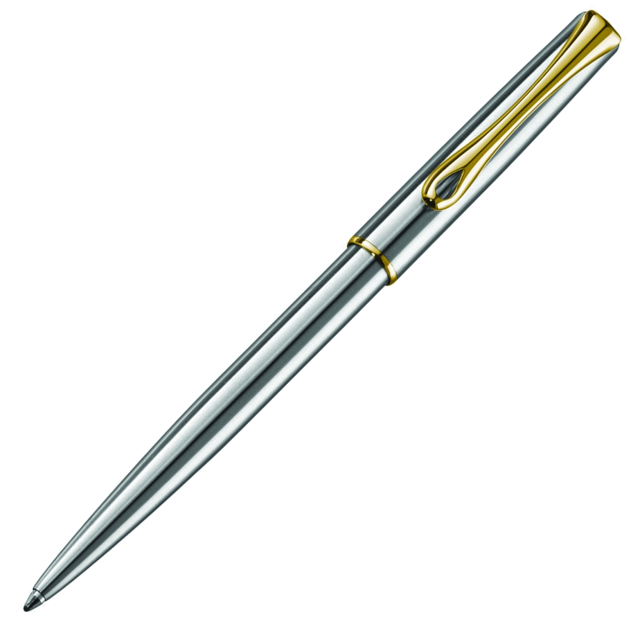 Długopis Diplomat traveller, stalowy-złoty | biuroweokazje.pl | Dołącz do zadowolonych klientów