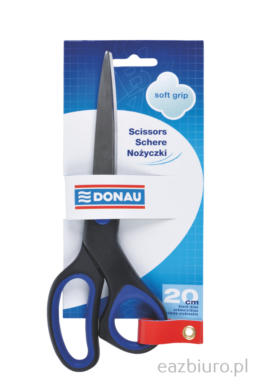 Nożyczki biurowe Donau soft grip 20 cm | biuroweokazje.pl | Kup w promocji!