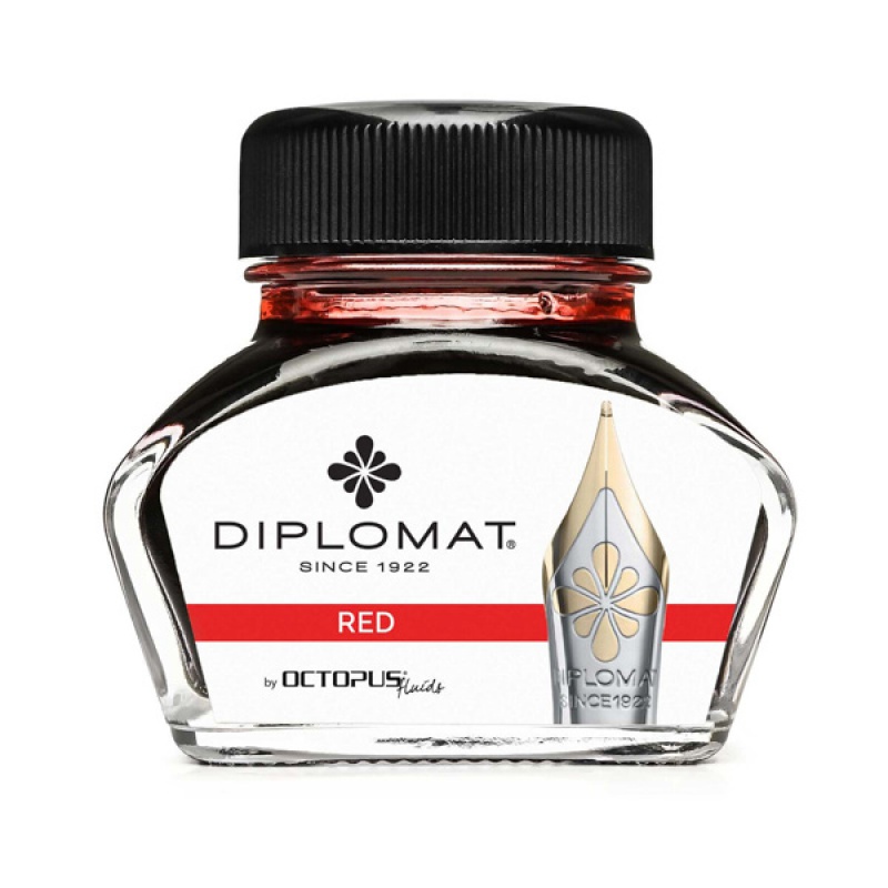 atrament do piór kałamarz Diplomat 30ml czerwony | biuroweokazje.pl | Sprawdź ofertę